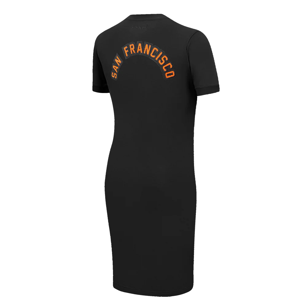 MLB SAN FRANCISCO GIANTS CLASSIC WOMEN'S BODYCON DRESS (BLACK) - Image 4