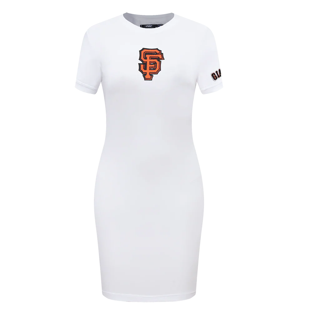 MLB SAN FRANCISCO GIANTS CLASSIC WOMEN'S BODYCON DRESS (WHITE)