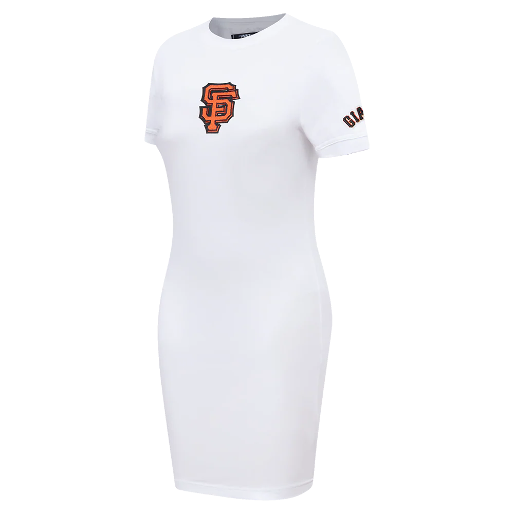 MLB SAN FRANCISCO GIANTS CLASSIC WOMEN'S BODYCON DRESS (WHITE) - Image 2