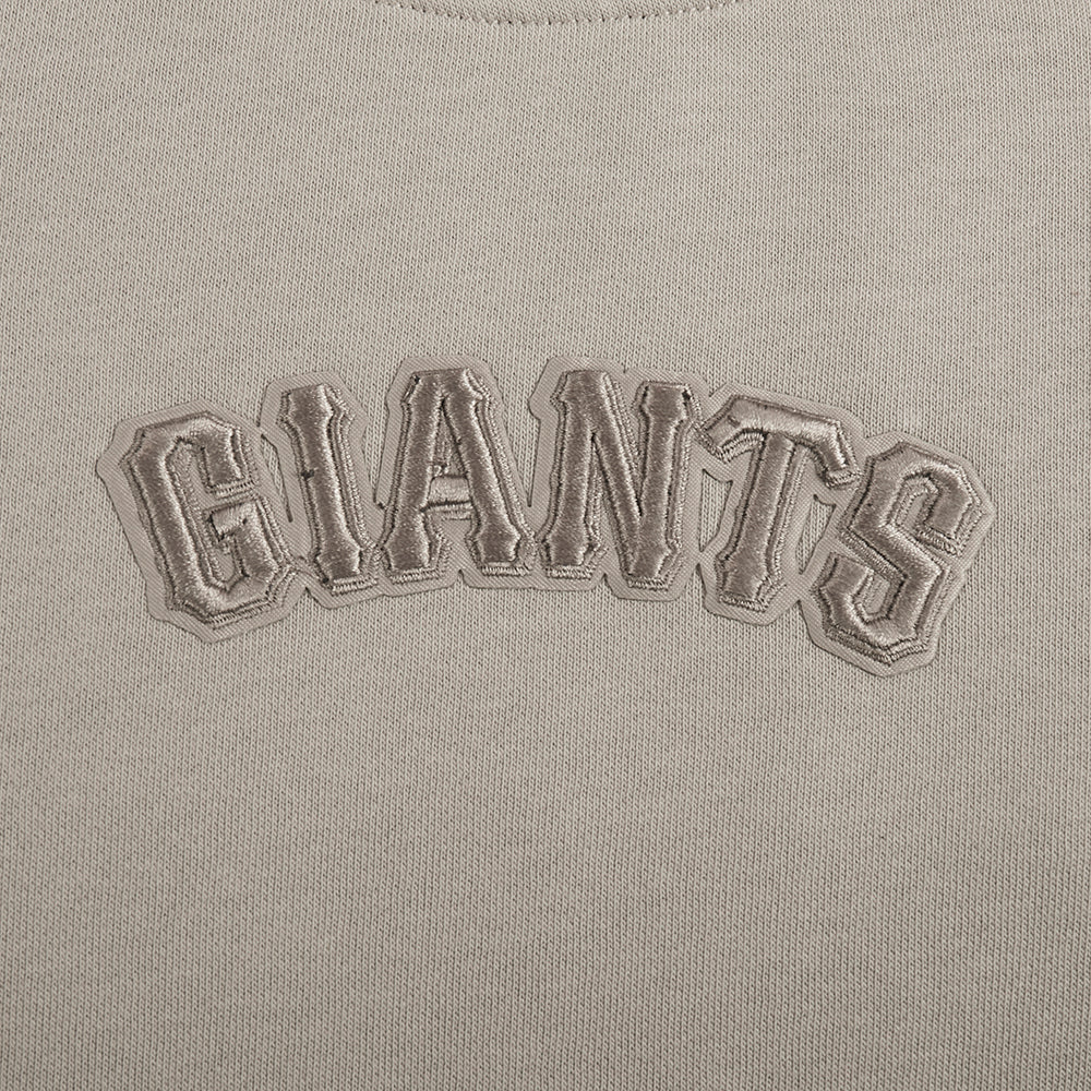 MLB SAN FRANCISCO GIANTS WINGSPAN WOMEN'S FLEECE CREWNECK (TAUPE) - Image 8
