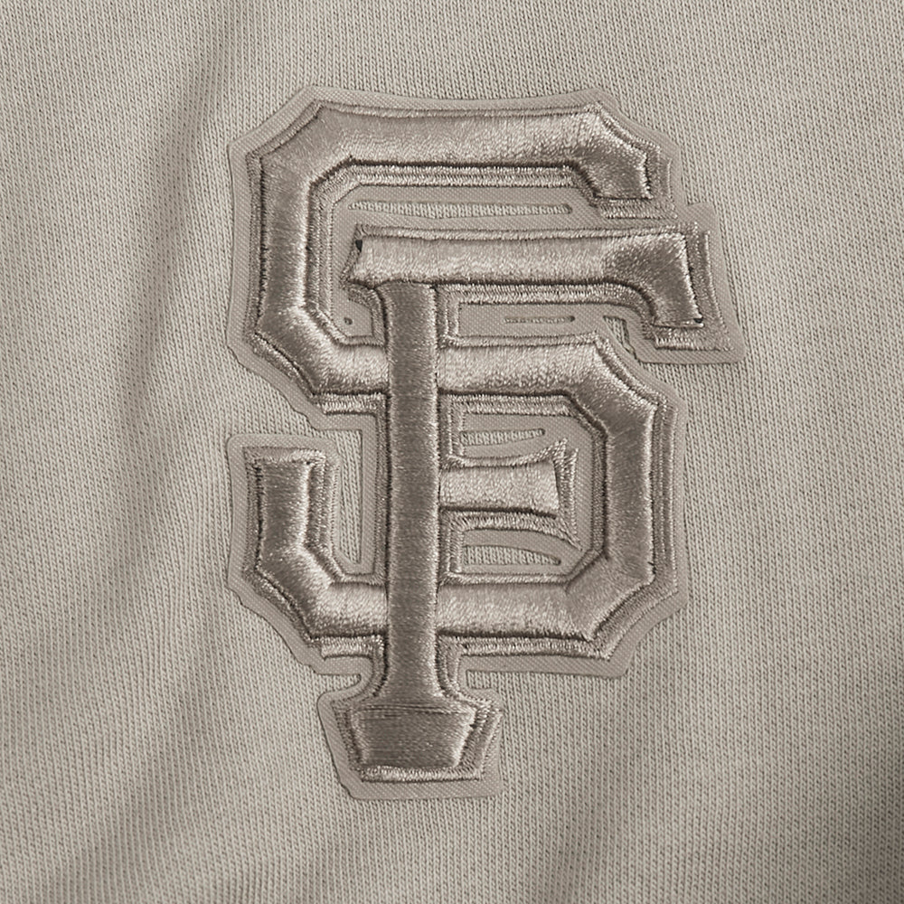 MLB SAN FRANCISCO GIANTS WINGSPAN WOMEN'S FLEECE CREWNECK (TAUPE) - Image 9