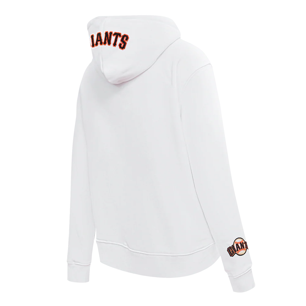 MLB SAN FRANCISCO GIANTS CLASSIC WOMEN'S PULLOVER HOODIE (WHITE) - Image 4