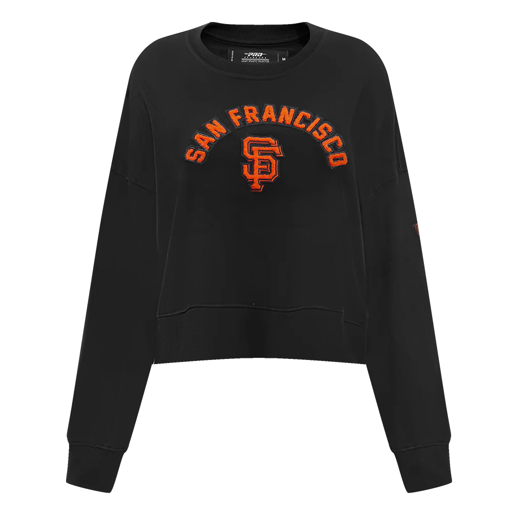 MLB SAN FRANCISCO GIANTS CLASSIC WOMEN'S CREWNECK (BLACK)