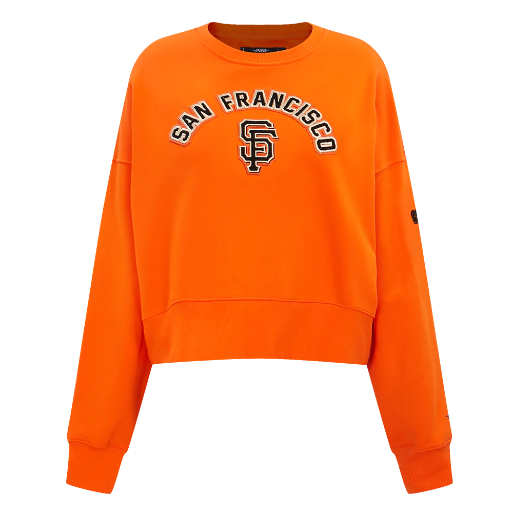 MLB SAN FRANCISCO GIANTS CLASSIC WOMEN'S CREWNECK (ORANGE)