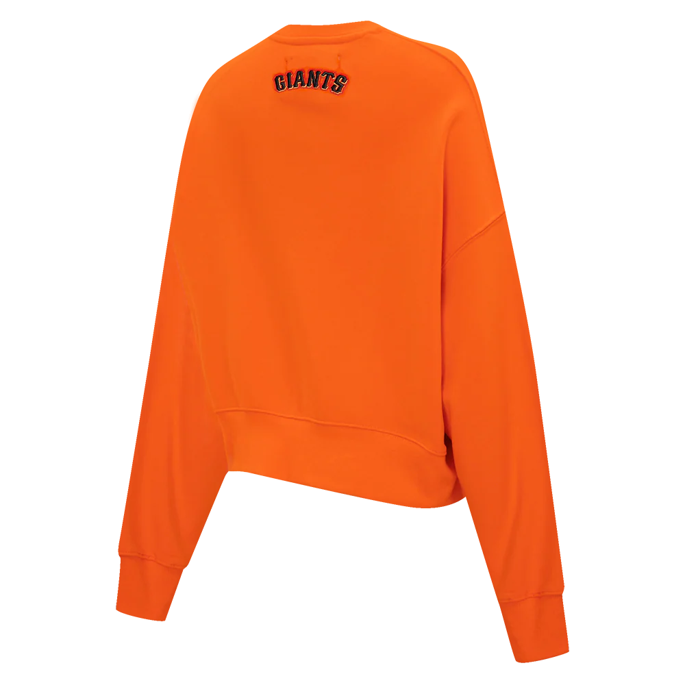 MLB SAN FRANCISCO GIANTS CLASSIC WOMEN'S CREWNECK (ORANGE) - Image 3