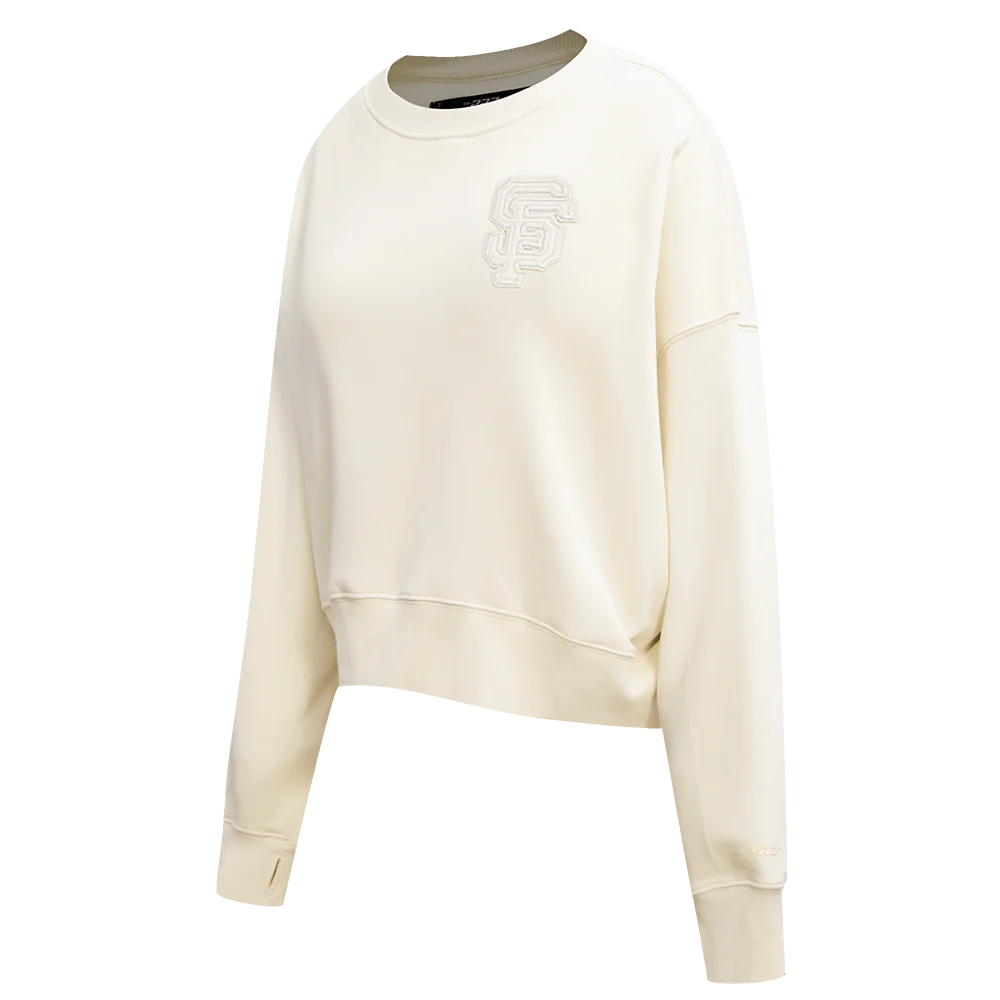 MLB SAN FRANCISCO GIANTS NEUTRAL WOMEN'S CREWNECK (EGGSHELL) - Image 2