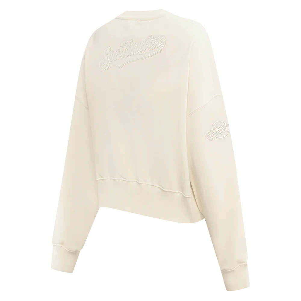 MLB SAN FRANCISCO GIANTS NEUTRAL WOMEN'S CREWNECK (EGGSHELL) - Image 4