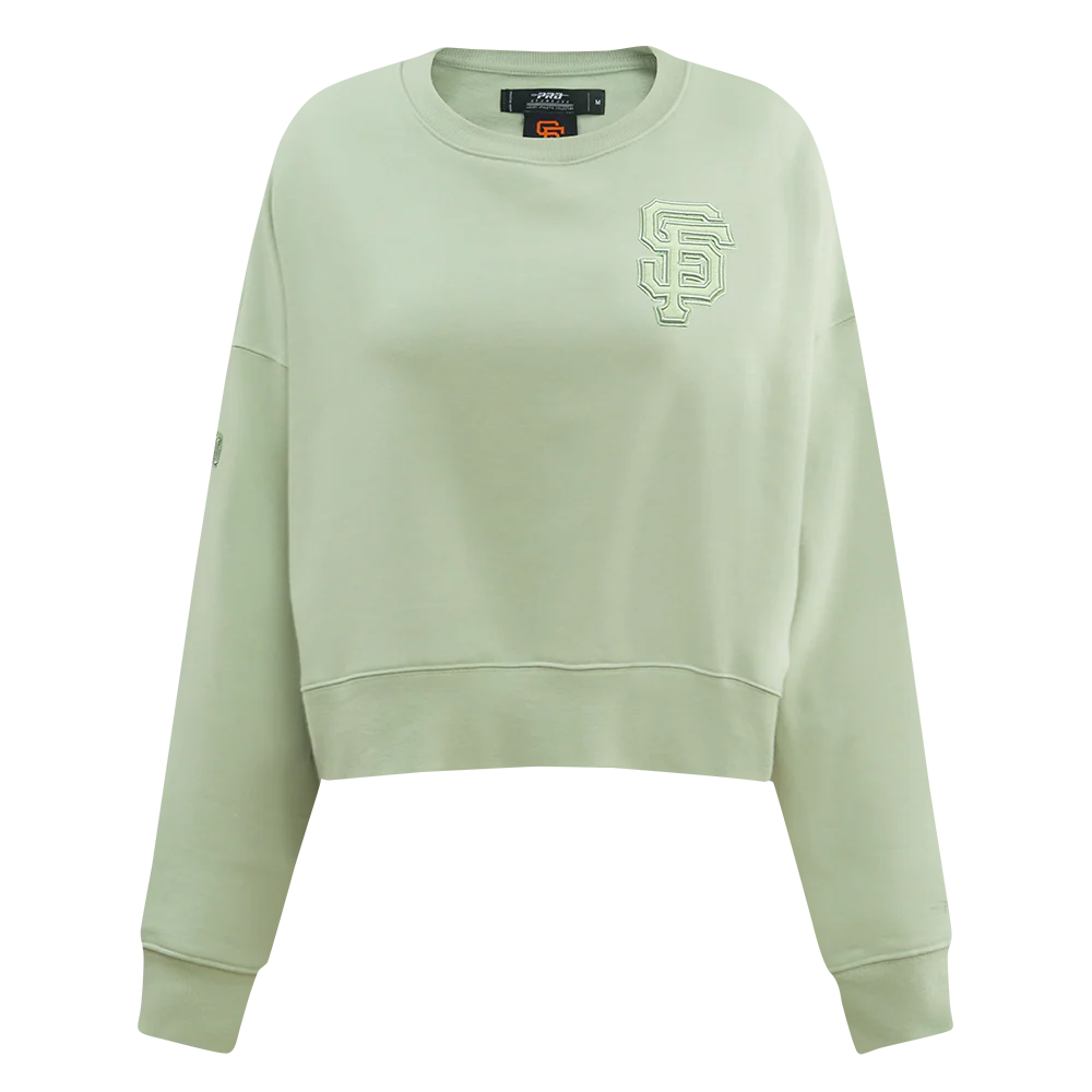 MLB SAN FRANCISCO GIANTS NEUTRAL WOMEN'S CREWNECK (MOSS)