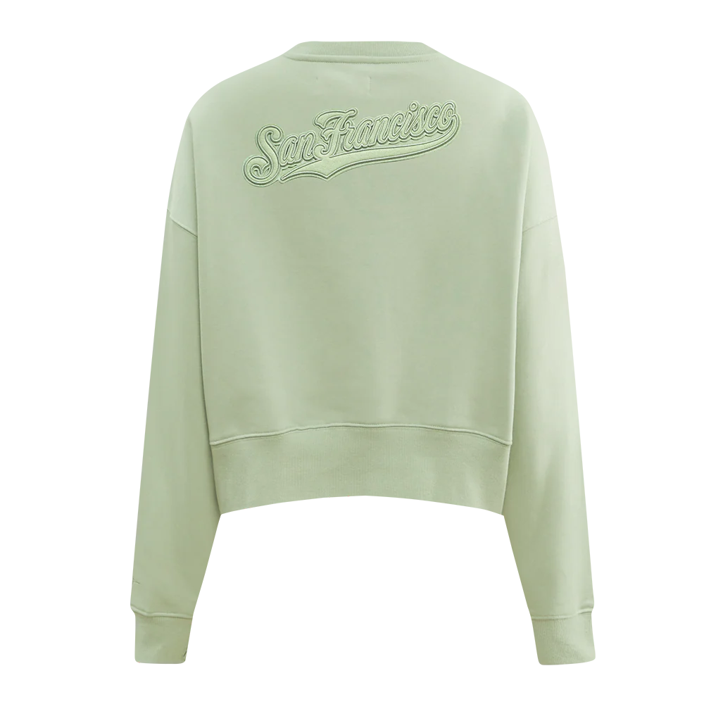 MLB SAN FRANCISCO GIANTS NEUTRAL WOMEN'S CREWNECK (MOSS) - Image 4