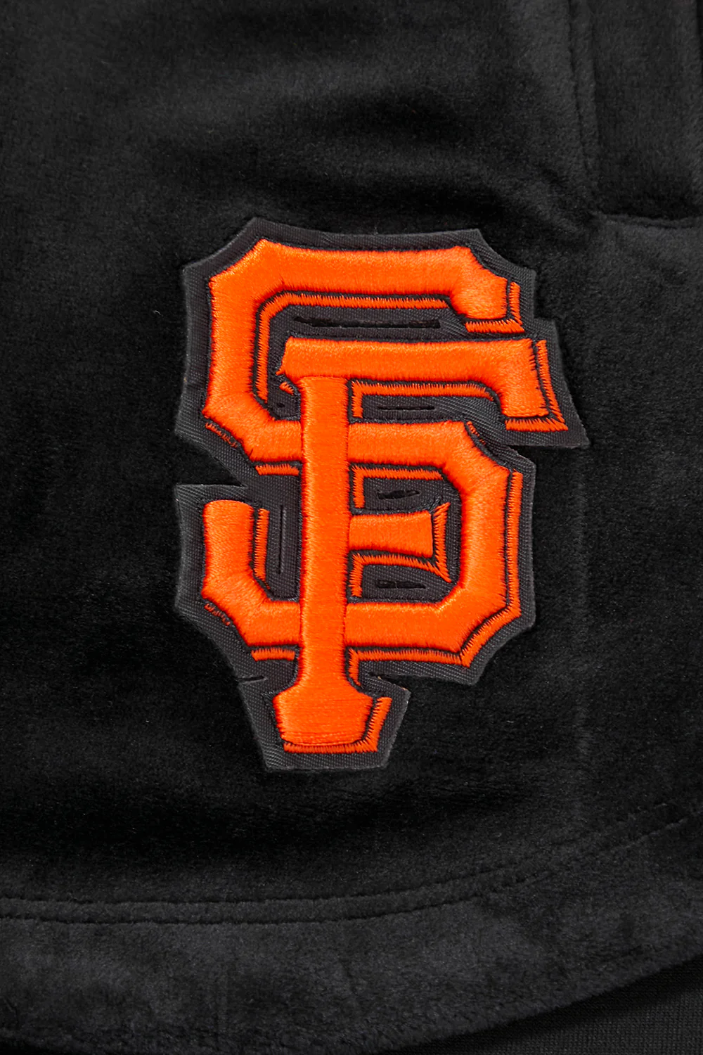 MLB SAN FRANCISCO GIANTS CLASSIC WOMEN'S VELOUR SHORT (BLACK) - Image 5