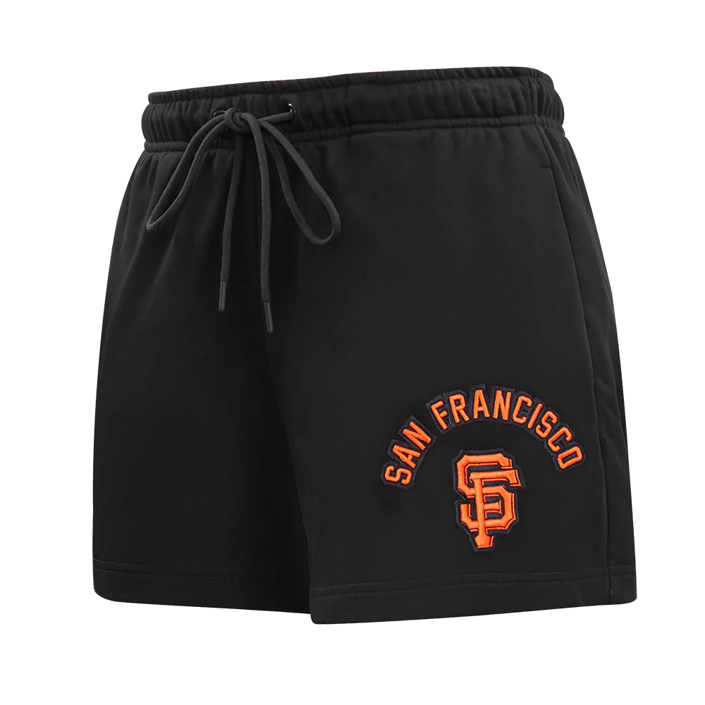 MLB SAN FRANCISCO GIANTS CLASSIC WOMEN'S FLEECE SHORT (BLACK)