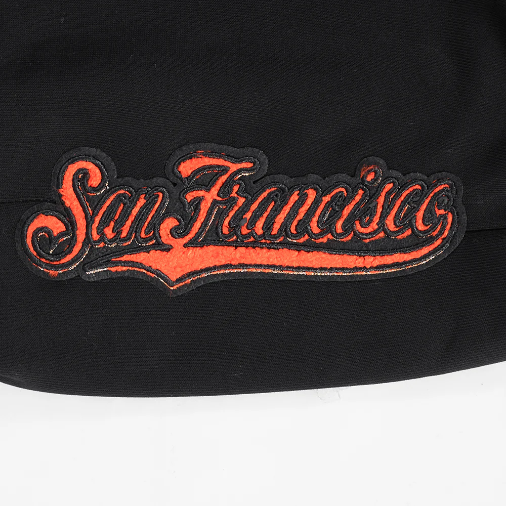 MLB SAN FRANCISCO GIANTS CLASSIC WOMEN'S FLEECE SWEATPANT (BLACK) - Image 6