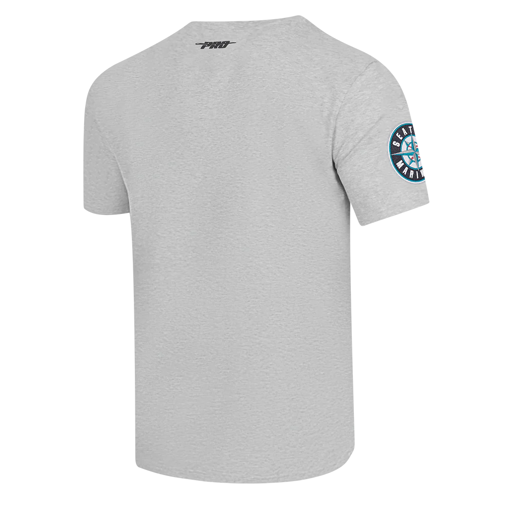 MLB SEATTLE MARINERS SCRIPT TAIL MEN'S TOPS (HEATHER GREY) - Image 4