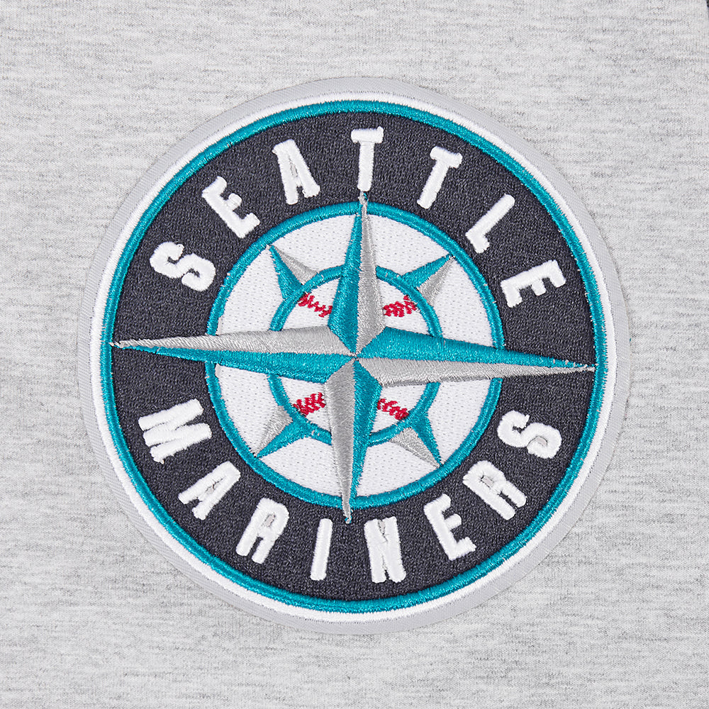 MLB SEATTLE MARINERS SCRIPT TAIL MEN'S TOPS (HEATHER GREY) - Image 7