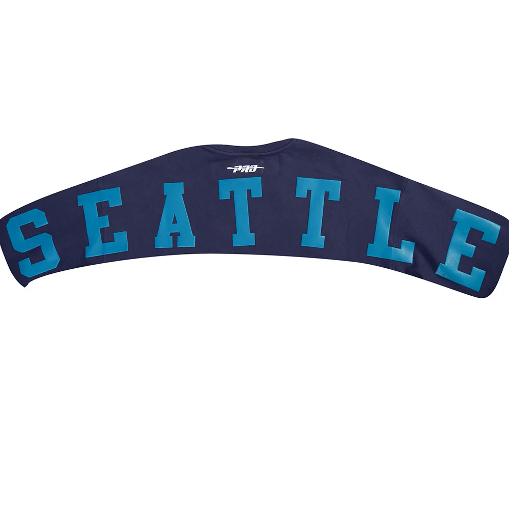 MLB SEATTLE MARINERS WINGSPAN MEN'S DROP SHOULDER FLC CREWNECK (MIDNIGHT NAVY) - Image 6