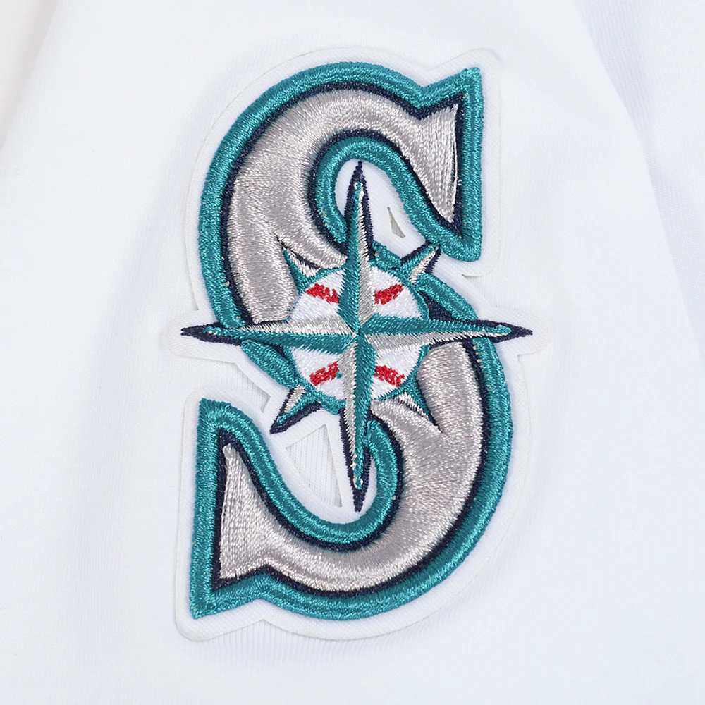 MLB SEATTLE MARINERS CLASSIC SHORT SLEEVE WOMEN'S SLIM FIT TOP (WHITE) - Image 6