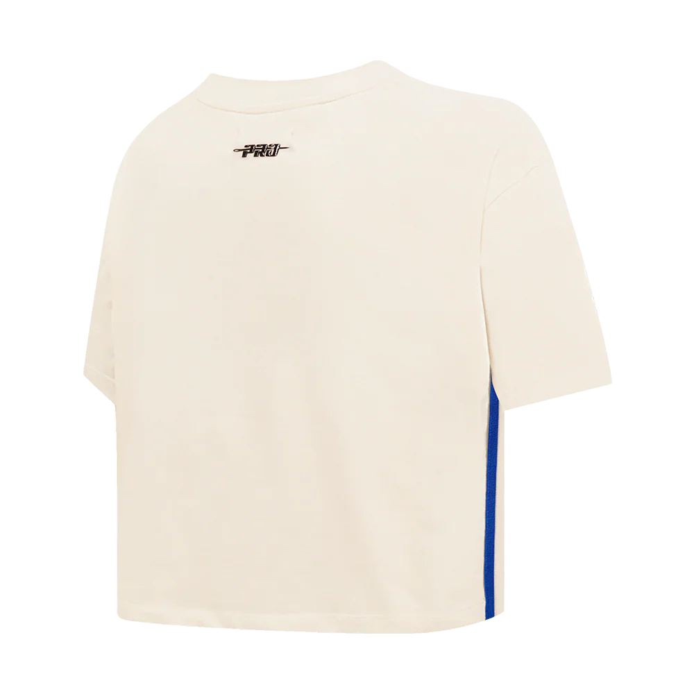 MLB SEATTLE MARINERS RETRO CLASSIC WOMEN'S BOXY TOP (EGGSHELL) - Image 4