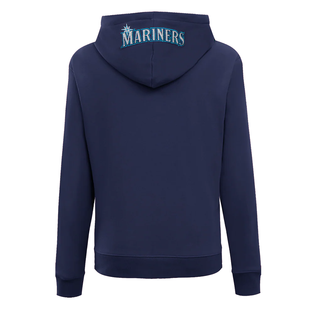 MLB SEATTLE MARINERS CLASSIC WOMEN'S PULLOVER HOODIE (MIDNIGHT NAVY) - Image 3