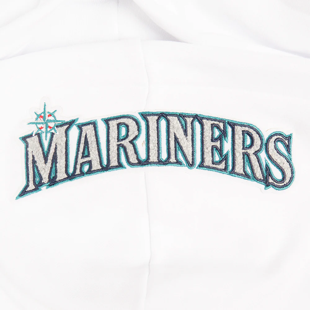 MLB SEATTLE MARINERS CLASSIC WOMEN'S PULLOVER HOODIE (WHITE) - Image 7
