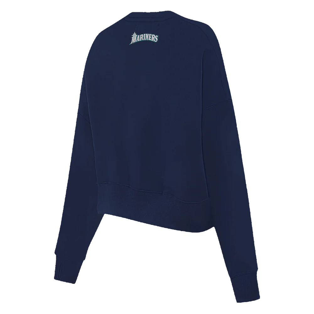 MLB SEATTLE MARINERS CLASSIC WOMEN'S CREWNECK (MIDNIGHT NAVY) - Image 4