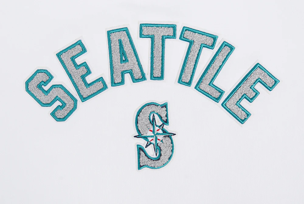 MLB SEATTLE MARINERS CLASSIC WOMEN'S CREWNECK (WHITE) - Image 5