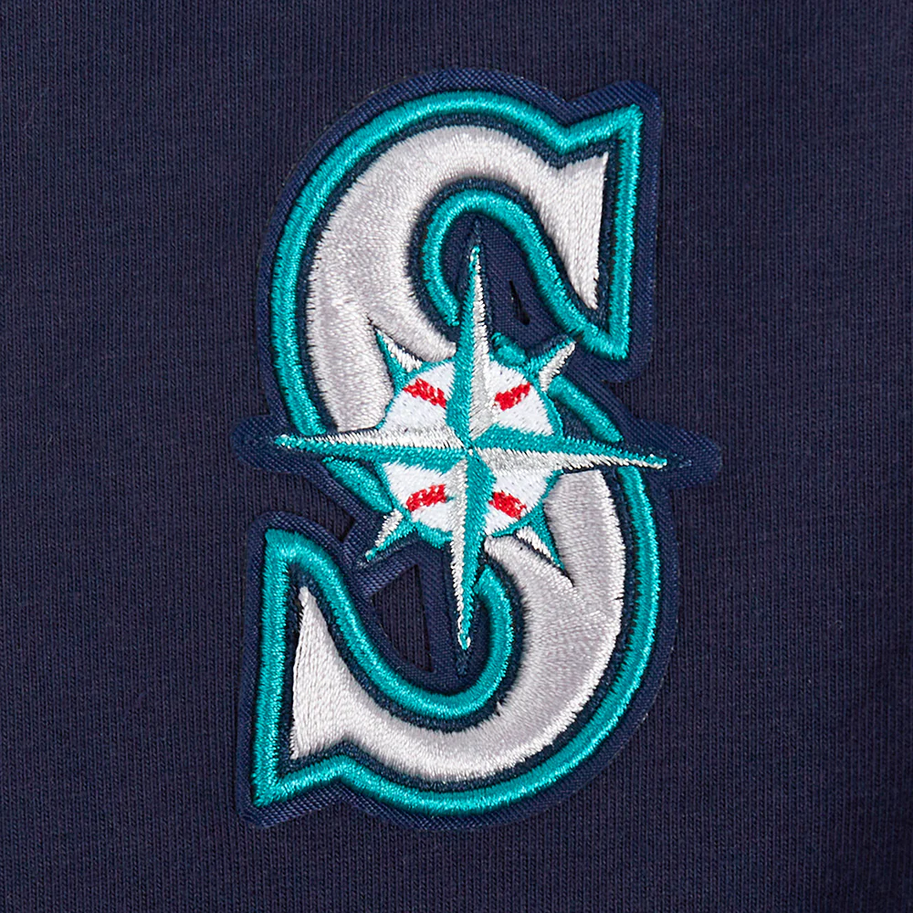 MLB SEATTLE MARINERS CLASSIC WOMEN'S COTTON BIKE SHORT (MIDNIGHT NAVY) - Image 6