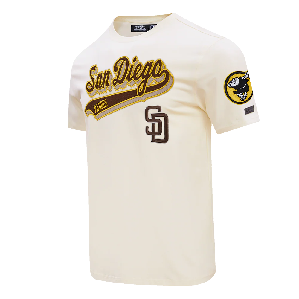 MLB SAN DIEGO PADRES SCRIPT TAIL MEN'S TOPS (EGGSHELL) - Image 2