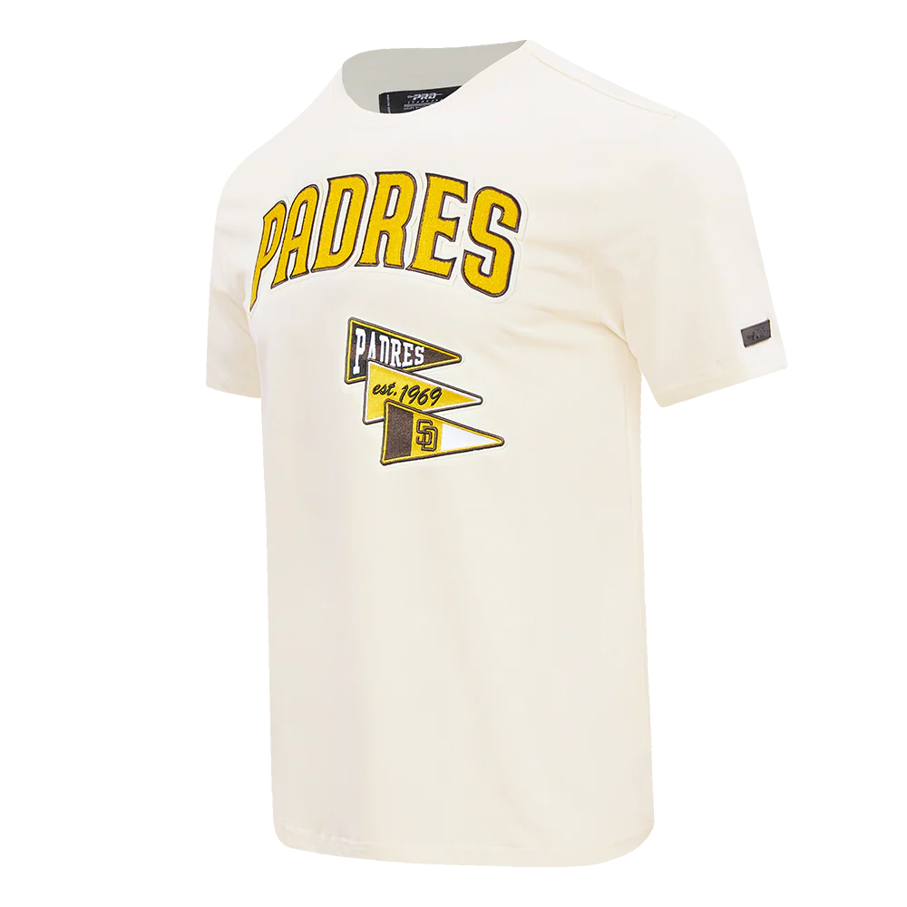MLB SAN DIEGO PADRES TEAM PENNANTS MEN'S WORDMARK TOP (EGGSHELL) - Image 2