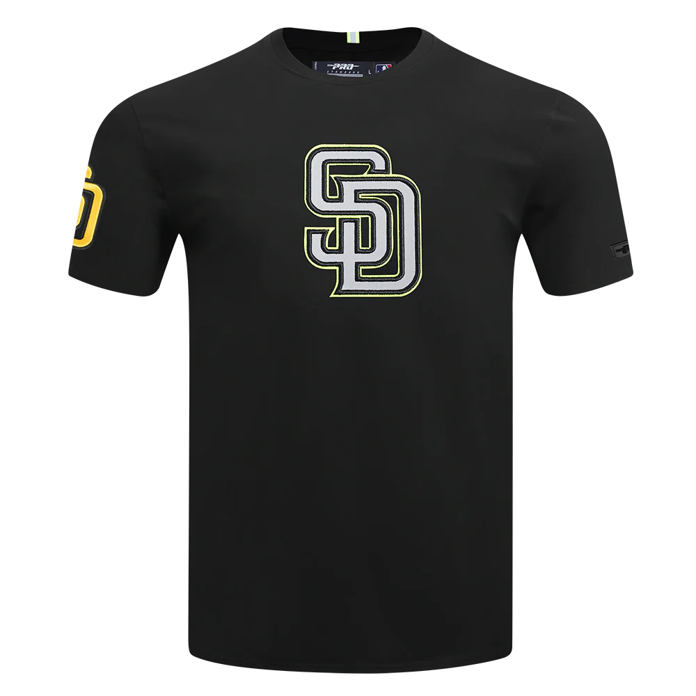 MLB SAN DIEGO PADRES UNDER THE LIGHTS MEN'S SINGLE JERSEY TEE (BLACK) - Image 3