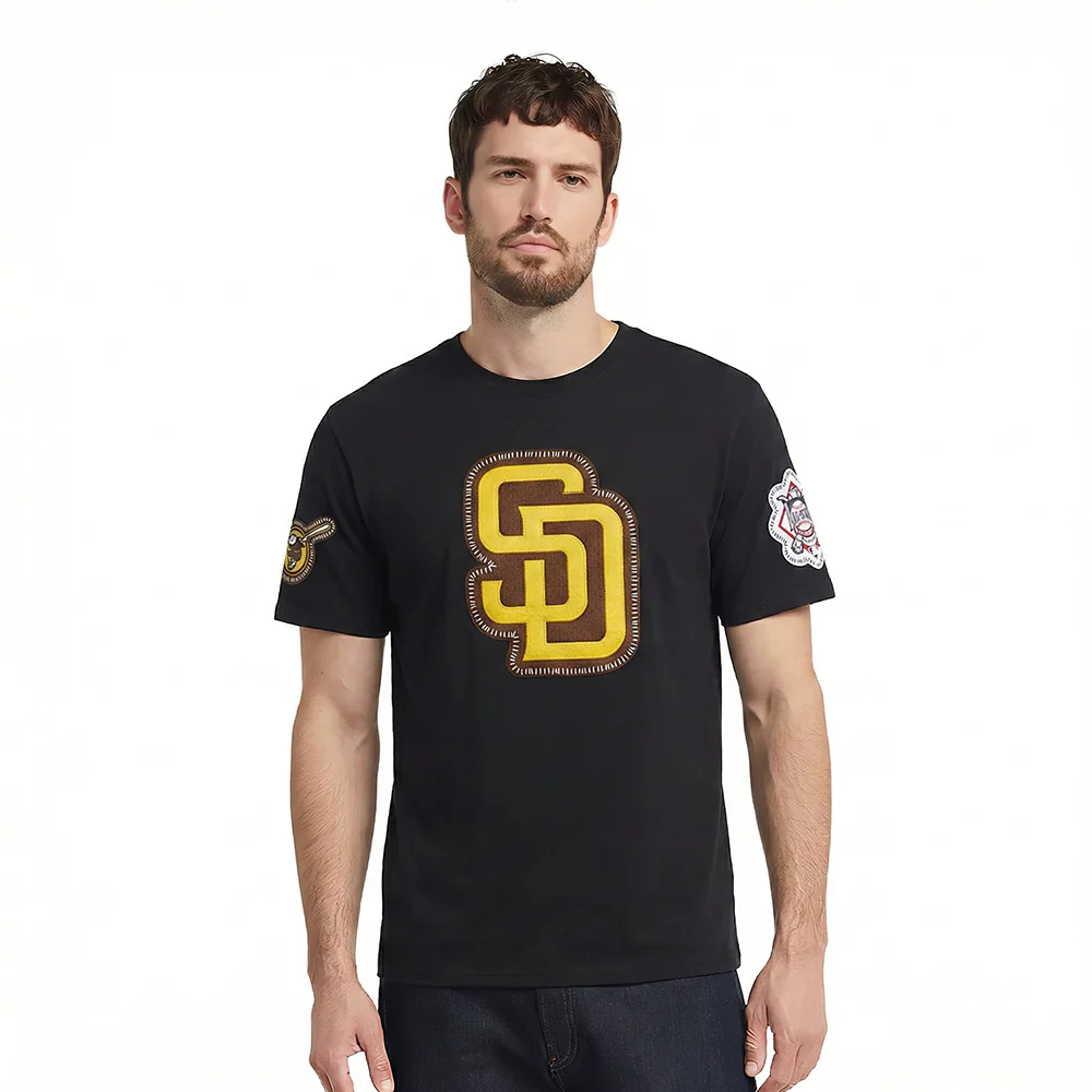 MLB SAN DIEGO PADRES DIY PICK STITCH MEN'S SINGLE JERSEY TOP (BLACK)