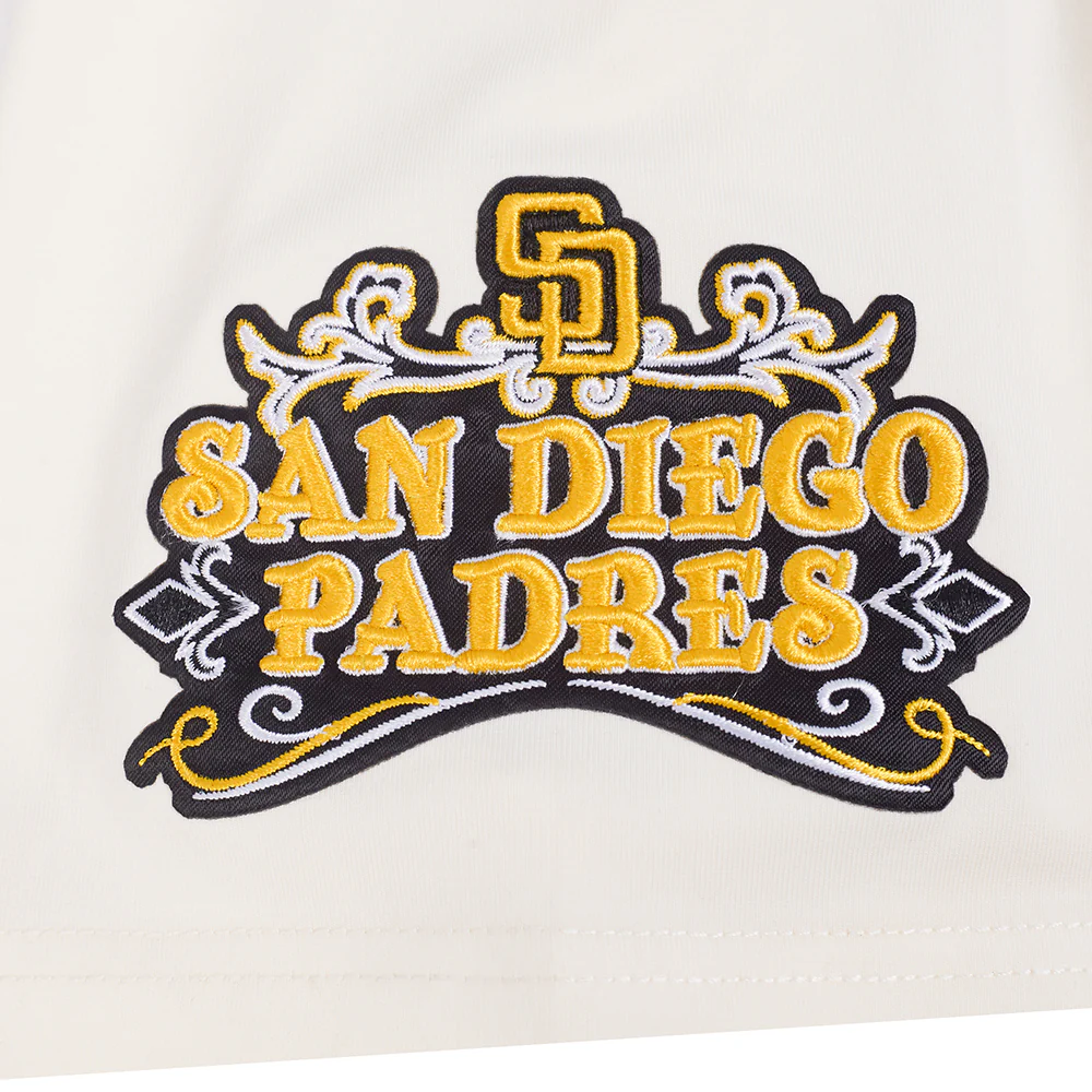 MLB SAN DIEGO PADRES REBEL ATHLETICS STACKED LOGO MEN'S SJ TEE (EGGSHELL) - Image 6