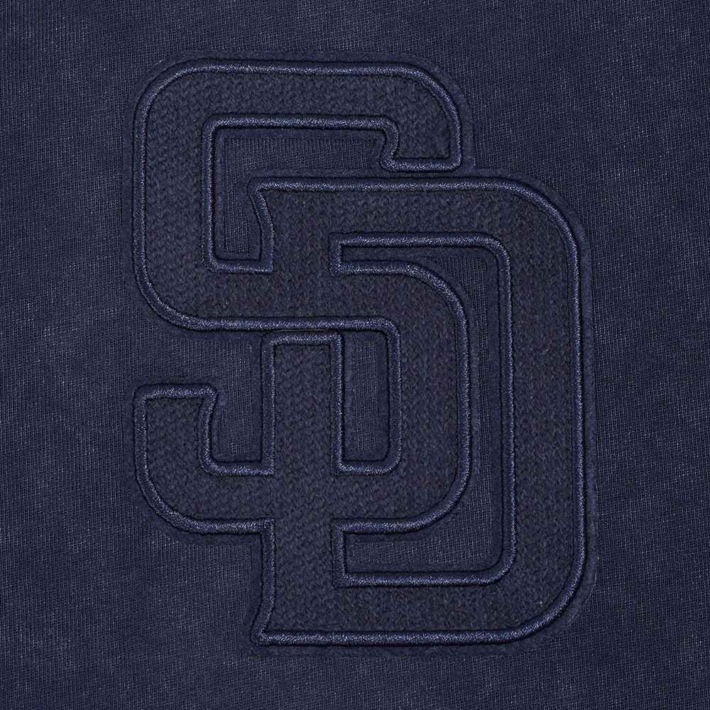 MLB SAN DIEGO PADRES WASHED CLASSIC MEN'S ENZYME WASH CJ DROP SHOULDER TEE (WASHED MIDNIGHT NAVY) - Image 5