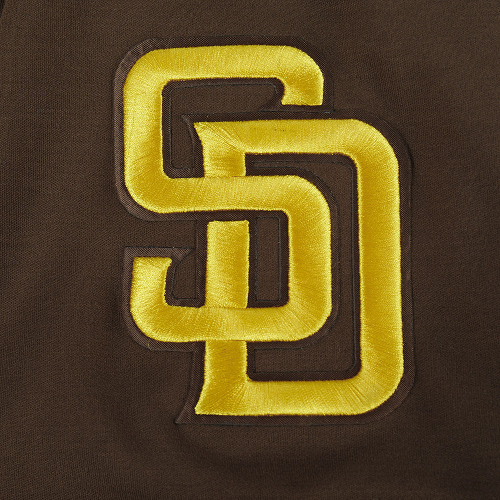 MLB SAN DIEGO PADRES FERNANDO TATIS JR. #23 CLASSIC MEN'S SHORT SLEEVE PULLOVER HOODIE (BROWN) - Image 7