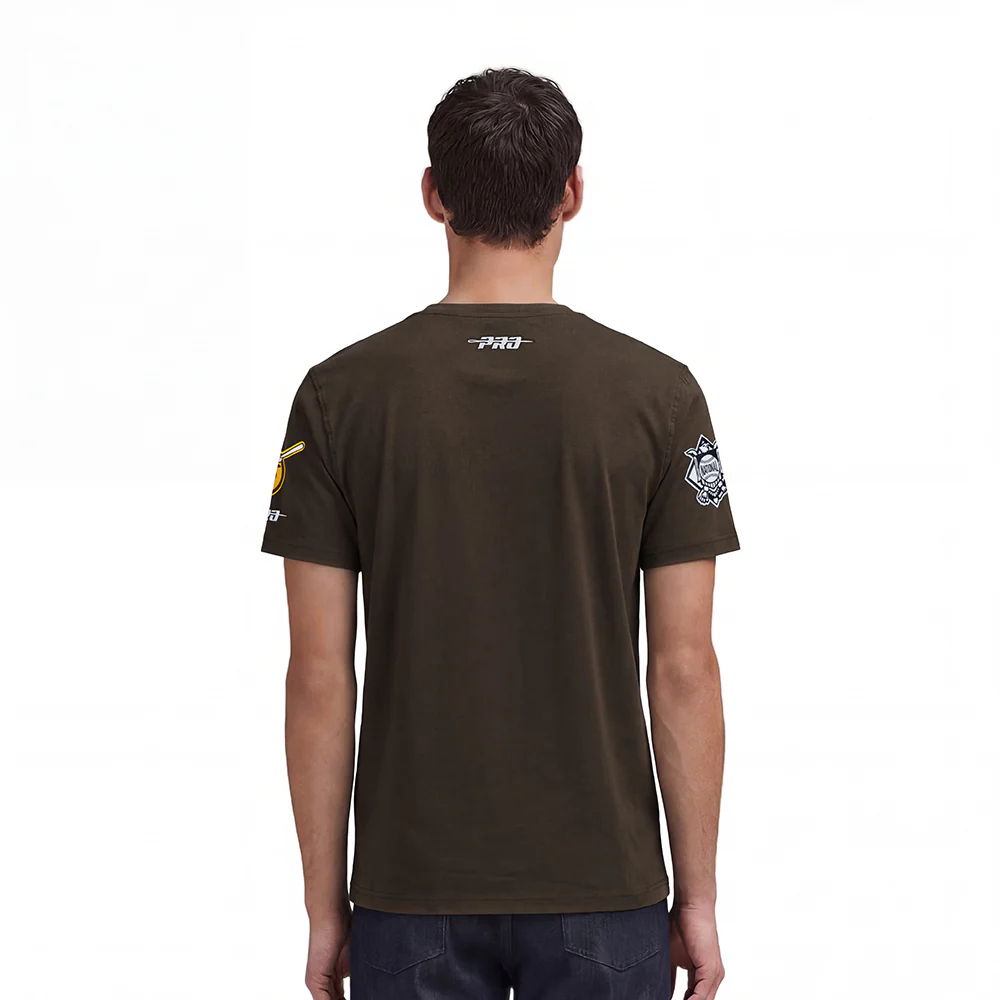 MLB SAN DIEGO PADRES LETTERMAN MEN'S S/S TEE (BROWN) - Image 2