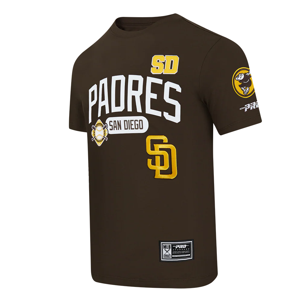 MLB SAN DIEGO PADRES LETTERMAN MEN'S S/S TEE (BROWN) - Image 3