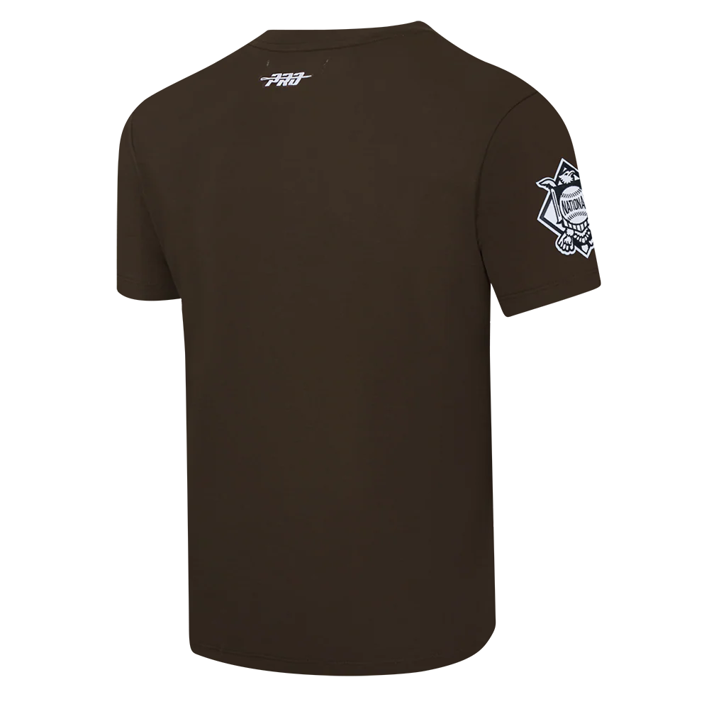 MLB SAN DIEGO PADRES LETTERMAN MEN'S S/S TEE (BROWN) - Image 4