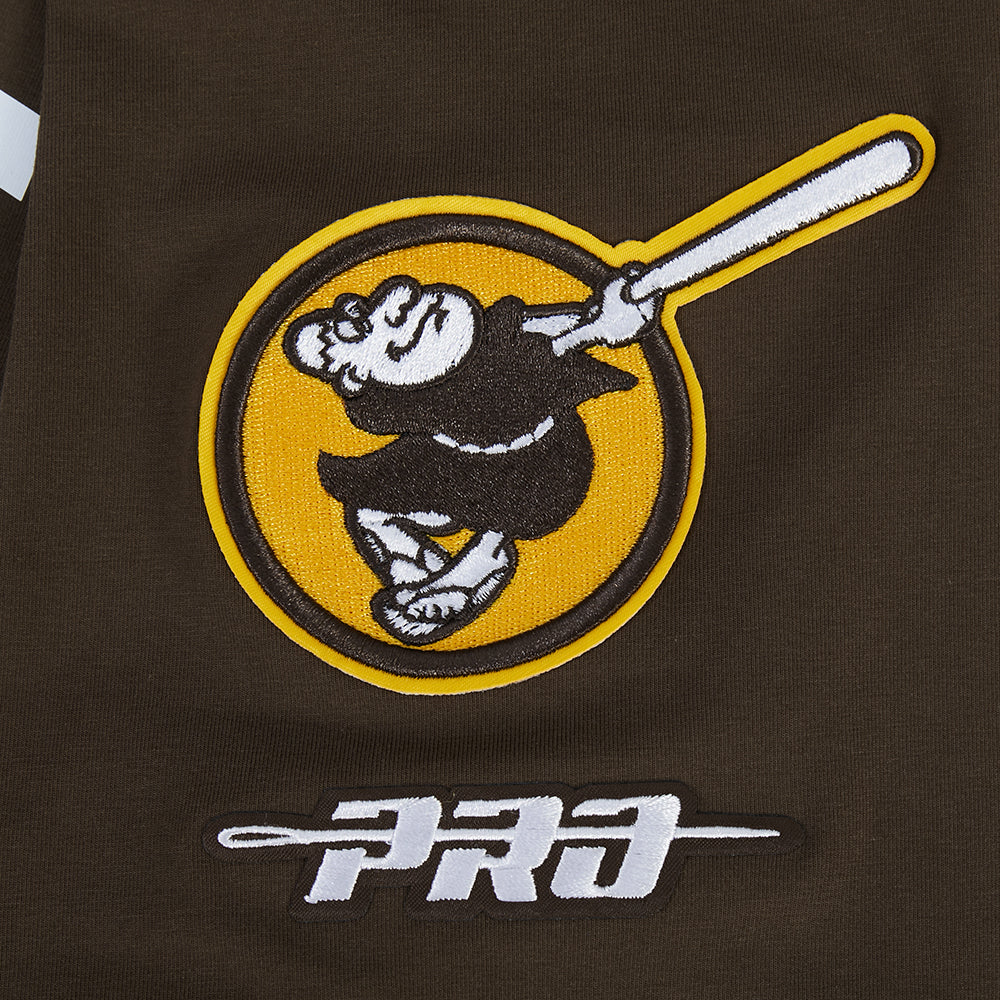 MLB SAN DIEGO PADRES LETTERMAN MEN'S S/S TEE (BROWN) - Image 5