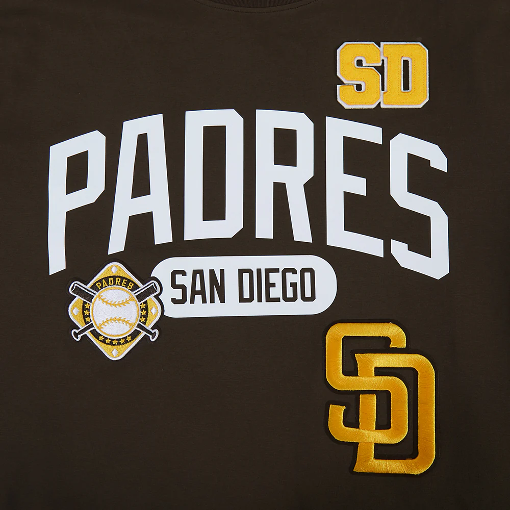 MLB SAN DIEGO PADRES LETTERMAN MEN'S S/S TEE (BROWN) - Image 7