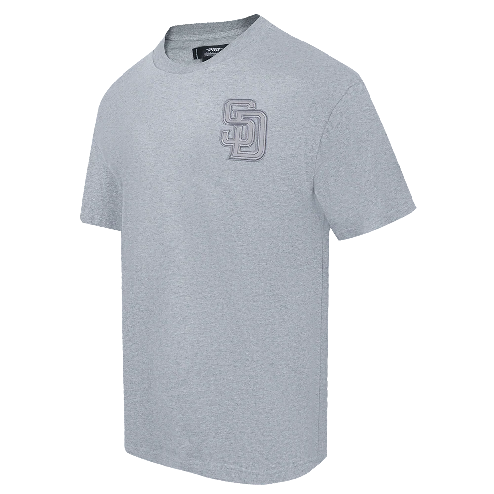 MLB SAN DIEGO PADRES NEUTRAL MEN'S DROP SHOULDER TOP (DARK HEATHER GRAY) - Image 2
