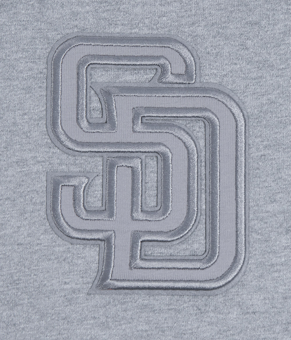 MLB SAN DIEGO PADRES NEUTRAL MEN'S DROP SHOULDER TOP (DARK HEATHER GRAY) - Image 5
