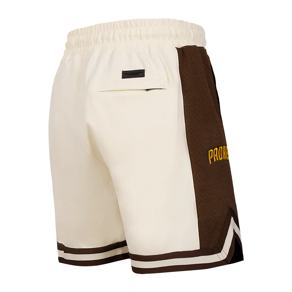 MLB SAN DIEGO PADRES SCRIPT TAIL MEN'S DOUBLE KNIT 2.0 SHORT (EGGSHELL/ BROWN) - Image 12