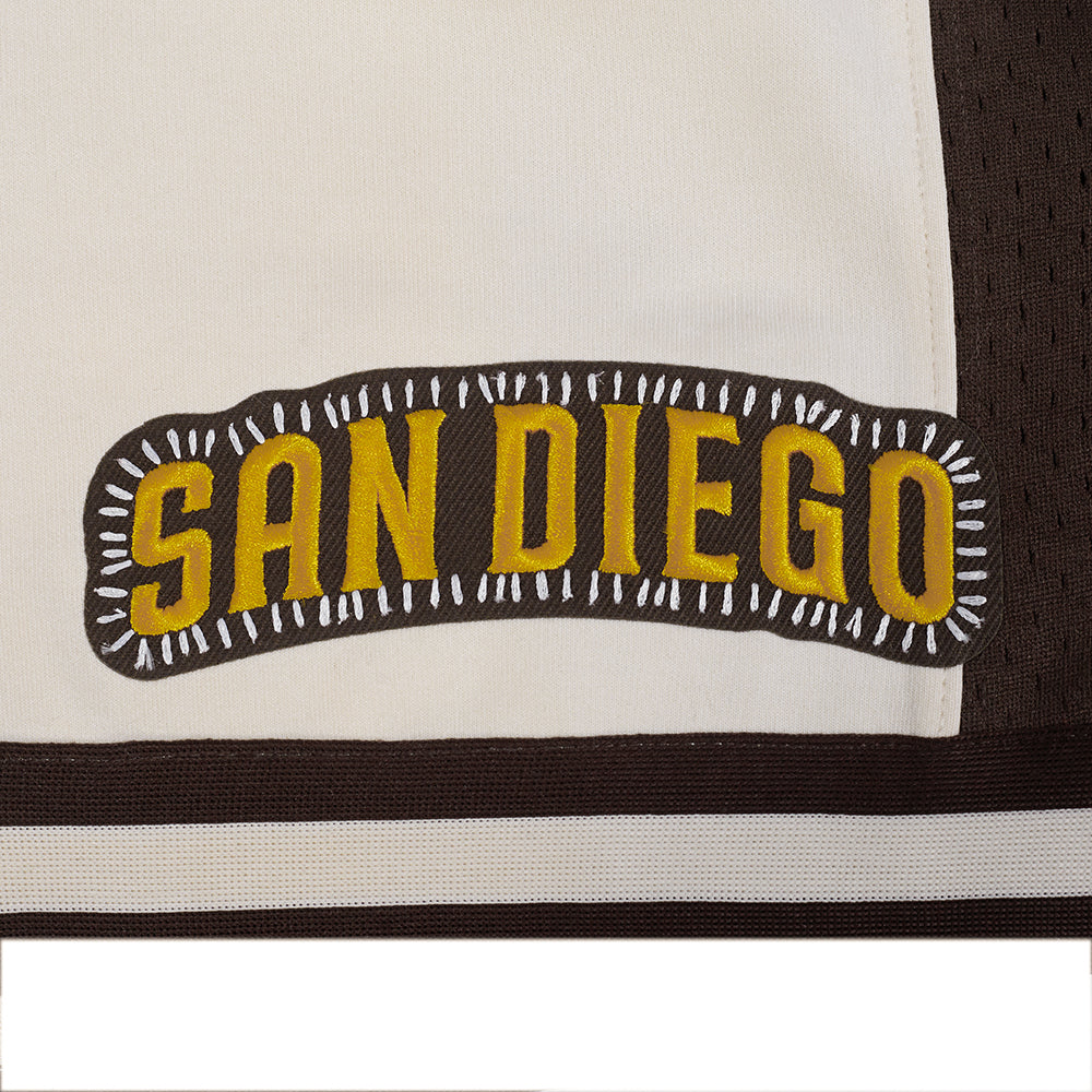 MLB SAN DIEGO PADRES DIY PICK STITCH MEN'S DOUBLE KNIT 2.0 SHORT (EGGSHELL/ BROWN) - Image 12