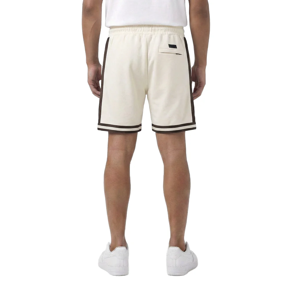 MLB SAN DIEGO PADRES DIY PICK STITCH MEN'S DOUBLE KNIT 2.0 SHORT (EGGSHELL/ BROWN) - Image 2