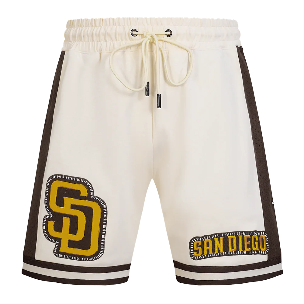 MLB SAN DIEGO PADRES DIY PICK STITCH MEN'S DOUBLE KNIT 2.0 SHORT (EGGSHELL/ BROWN) - Image 8