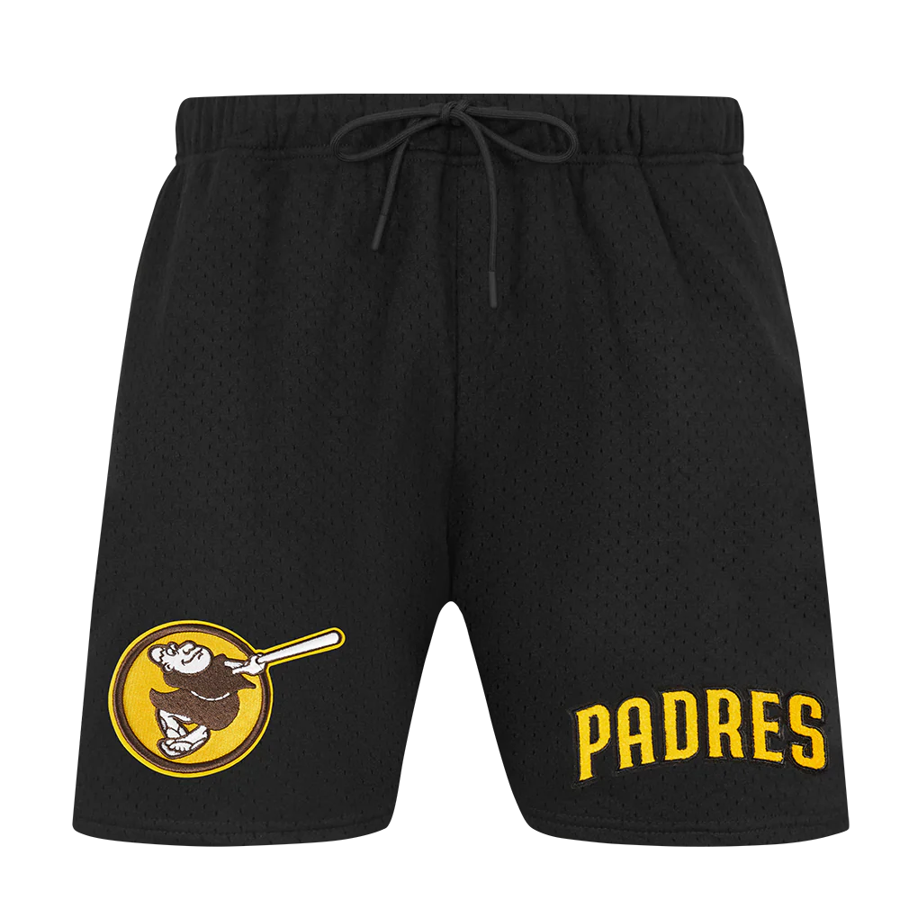 MLB SAN DIEGO PADRES SOUVENIR MEN'S MESH SHORT (BLACK) - Image 2