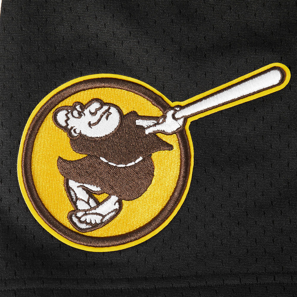 MLB SAN DIEGO PADRES SOUVENIR MEN'S MESH SHORT (BLACK) - Image 5
