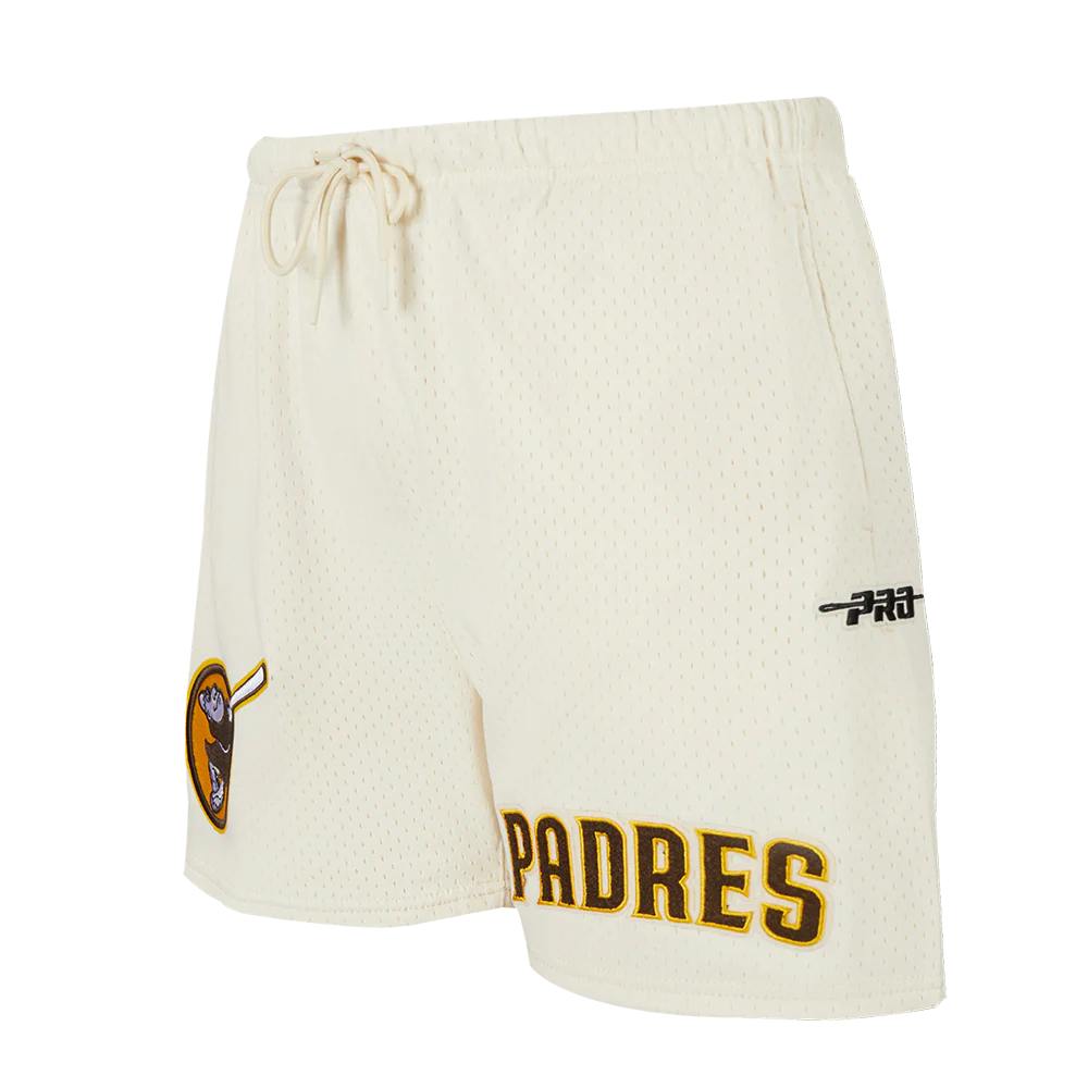 MLB SAN DIEGO PADRES SOUVENIR MEN'S MESH SHORT (EGGSHELL)