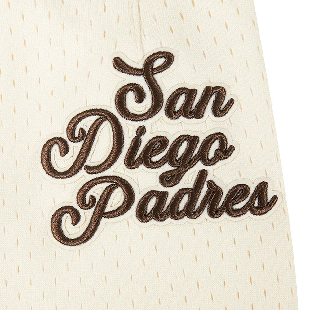 MLB SAN DIEGO PADRES SOUVENIR MEN'S MESH SHORT (EGGSHELL) - Image 7