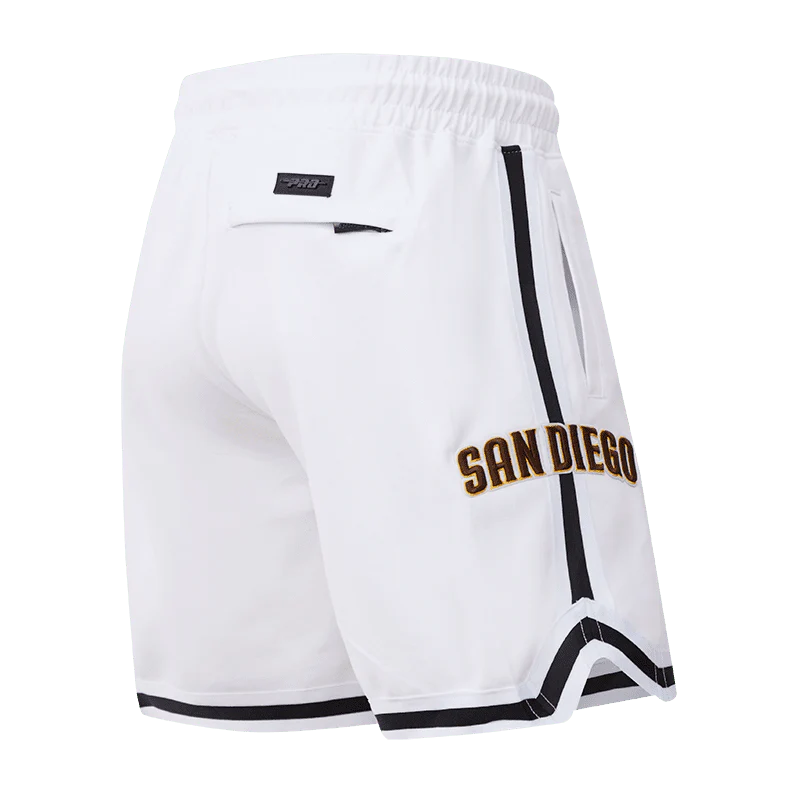 MLB SAN DIEGO PADRES CLASSIC CHENILLE MEN'S SHORT (WHITE) - Image 4