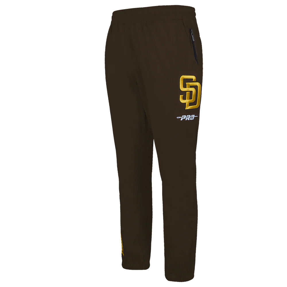 MLB SAN DIEGO PADRES CLASSIC WIND SUIT MEN'S WOVEN PANT (BROWN)